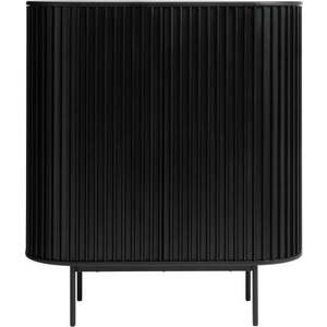 Černá skříňka v dekoru dubu 125x110 cm Siena – Unique Furniture obraz