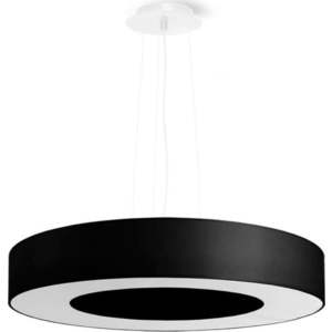 Černé závěsné svítidlo s textilním stínidlem ø 50 cm Galata Slim – Nice Lamps obraz