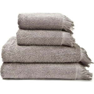 Šedo-hnědé bavlněné ručníky a osušky v sadě 4 ks – Bonami Selection obraz