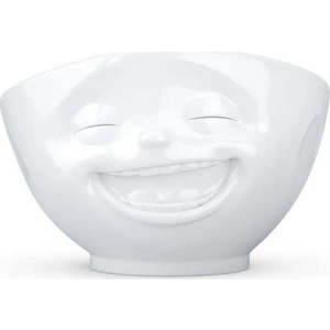 Bílá porcelánová smějící se miska 58products obraz