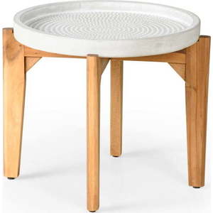 Zahradní stolek s šedou betovonou deskou Bonami Selection Bari, ø 55 cm obraz