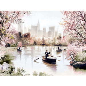Obraz Styler Canvas Romantic Lake, 85 x 113 cm obraz