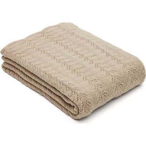 Pletená deka z vlny a směsi vláken 130x170 cm Malik – Kave Home obraz