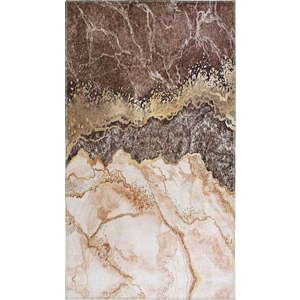 Koňakově hnědo-krémový pratelný koberec 180x120 cm - Vitaus obraz