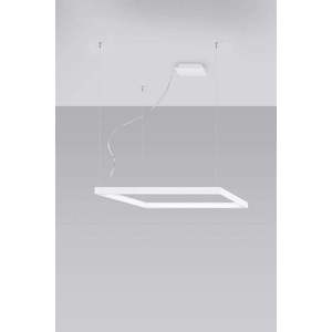 Bílé LED závěsné svítidlo 80x80 cm Aura - Nice Lamps obraz