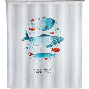 Pratelný sprchový závěs Wenko Big Fish, 180 x 200 cm obraz