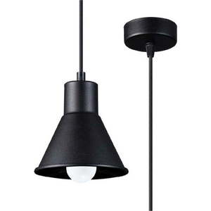 Černé závěsné svítidlo s kovovým stínidlem 14x14 cm Martina - Nice Lamps obraz