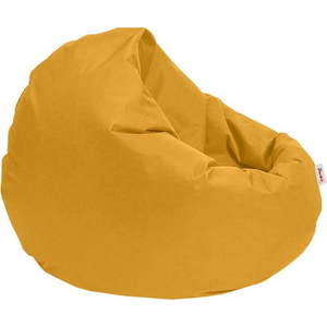 Žlutý sedací vak Iyzi – Floriane Garden obraz