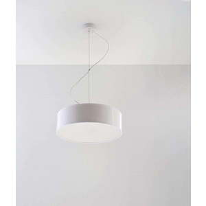 Bílé závěsné svítidlo ø 35 cm Atis – Nice Lamps obraz