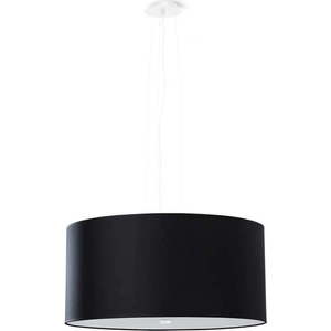 Černé závěsné svítidlo s textilním stínidlem ø 50 cm Volta – Nice Lamps obraz