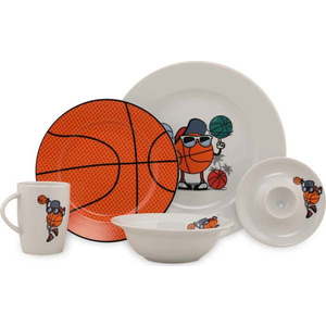 5dílný dětský porcelánový jídelní set Kütahya Porselen Basketball obraz
