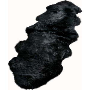 Černá ovčí kožešina Native Natural Double, 60 x 240 cm obraz