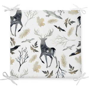 Vánoční podsedák s příměsí bavlny Minimalist Cushion Covers Dark Forest, 42 x 42 cm obraz