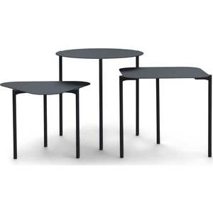 Kovové kulaté odkládací stolky v sadě 3 ks 46.5x46.5 cm Do-Re-Mi – Spinder Design obraz