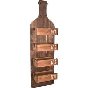 Nástěnná dřevěná polička Antic Line Bottle obraz