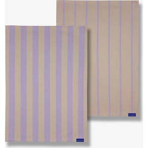 Bavlněné utěrky v sadě 2 ks 50x70 cm Stripes – Mette Ditmer Denmark obraz