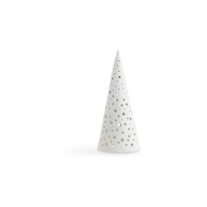 Bílý vánoční svícen z kostního porcelánu Kähler Design Nobili, výška 19 cm obraz