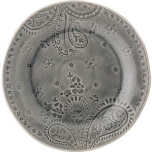 Šedý talíř z kameniny Bloomingville Rani, ø 26, 5 cm obraz