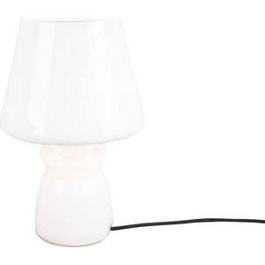 Bílá skleněná stolní lampa Leitmotiv Classic Glass, ø 16 cm obraz