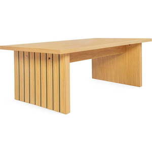 Konferenční stolek s deskou v dubovém dekoru v přírodní barvě 60x120 cm Stripe – Woodman obraz