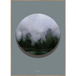 Obraz 30x40 cm Water Circle – Malerifabrikken obraz