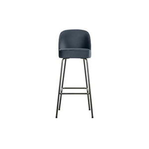 Modrá sametová barová židle 103 cm Vogue – BePureHome obraz