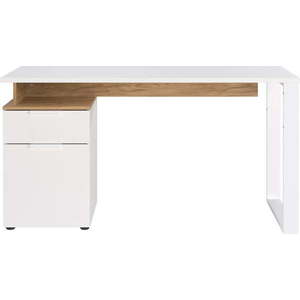 Pracovní stůl s bílou deskou 61x140 cm Hasselt – Germania obraz