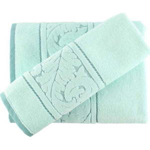 Set mentolově zeleného bavlněného ručníku a osušky Foutastic obraz
