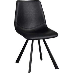 Černá jídelní židle s černými nohami Rowico Alpha obraz