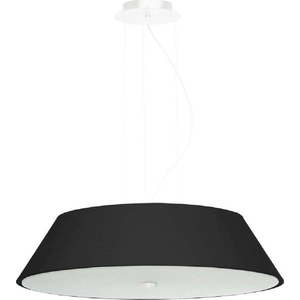 Černé závěsné svítidlo se skleněným stínidlem ø 60 cm Hektor – Nice Lamps obraz