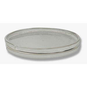 Bílé talíře v sadě 2 ks z kamene ø 20 cm Sand Grain – Mette Ditmer Denmark obraz