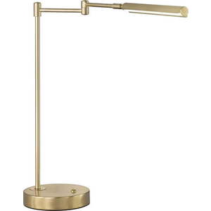 LED stolní lampa ve zlaté barvě s kovovým stínidlem (výška 49 cm) Nami – Fischer & Honsel obraz