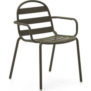 Zelená kovová zahradní židle Joncols – Kave Home obraz