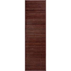 Tmavě hnědý bambusový koberec 60x200 cm – Casa Selección obraz