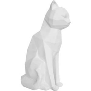 Matně bílá soška PT LIVING Origami Cat, výška 29, 5 cm obraz