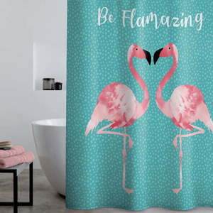 Sprchový závěs 180x180 cm Flamingo - Catherine Lansfield obraz