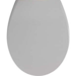 Světle šedé WC sedátko se snadným zavíráním Wenko Samos, 44, 5 x 37, 5 cm obraz