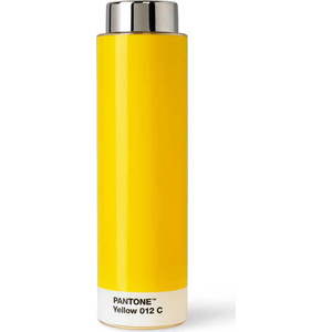 Žlutá cestovní nerezová lahev 500 ml Yellow 012 – Pantone obraz