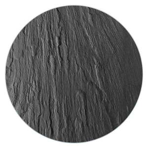 Černá skleněná podložka pod hrnec Wenko Trivet, ø 20 cm obraz