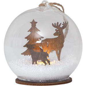 Světelná dekorace s vánočním motivem v přírodní barvě ø 8 cm Fauna – Star Trading obraz