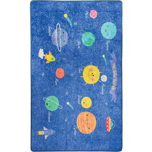 Dětský modrý koberec Space, 140 x 190 cm obraz
