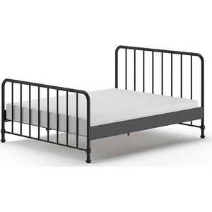 Černá kovová jednolůžková postel s roštem 160x200 cm BRONXX – Vipack obraz