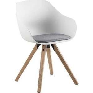 Sada 2 bílých jídelních židlí s nohami z kaučukového dřeva Actona Tina obraz