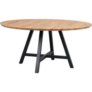 Kulatý jídelní stůl s deskou z dubového dřeva 150x150 cm Carradale - Rowico obraz