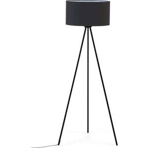 Černá stojací lampa s textilním stínidlem (výška 157 cm) Ikia – Kave Home obraz