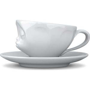 Bílý porcelánový šálek na kávu 58products Kisses, objem 200 ml obraz