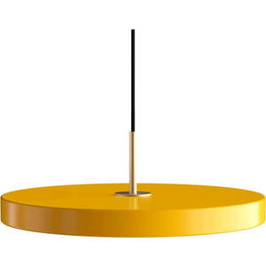 Žluté LED závěsné svítidlo s kovovým stínidlem ø 43 cm Asteria – UMAGE obraz