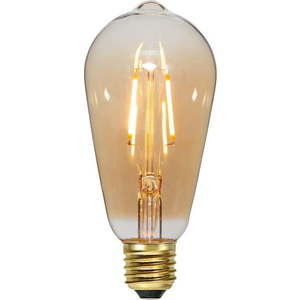 Teplá LED filamentová žárovka E27, 1 W Plain Amber – Star Trading obraz