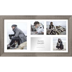 Hnědý rámeček na 5 fotografií Styler Narvik, 51 x 27 cm obraz