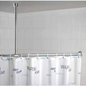 Držák na strop pro sprchový závěs ve stříbrné barvě 57 cm – Wenko obraz